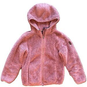 Girls Cozy Pink Sherpa Hoodie
